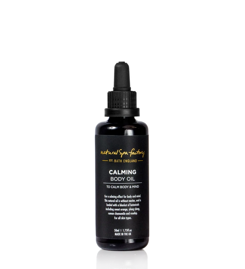 natural spa factory calming body oil