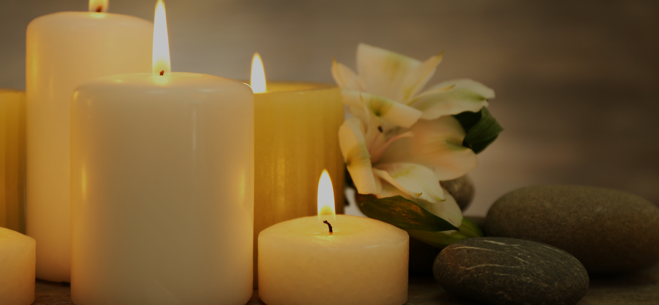 Flowers and NUSPA candle